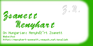 zsanett menyhart business card